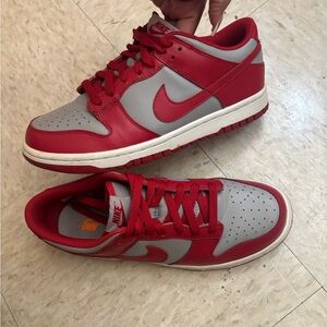 Nike dunks Dynamic Red and Gray Shoes